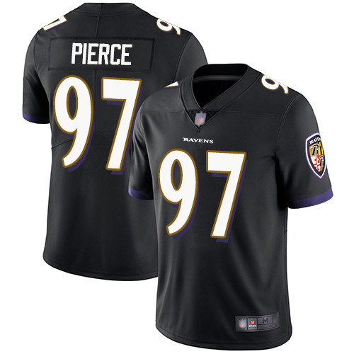 Baltimore Ravens Limited Black Men Michael Pierce Alternate Jersey NFL Football 97 Vapor Untouchable